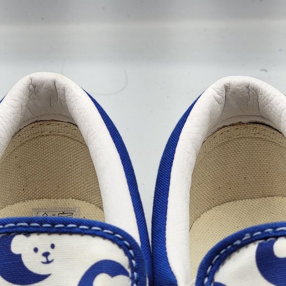 Vans X Choc Hospital White Blue Casual Slip On Shoes - Mens 6.5 - Womens 8 - Picture 11 of 12